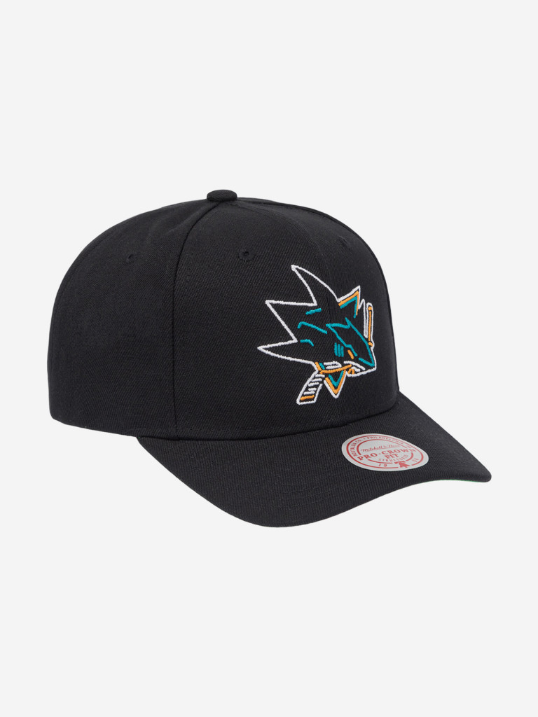 Бейсболка MITCHELL NESS HP9572-SJSBLCK San Jose Sharks NHL (черный)