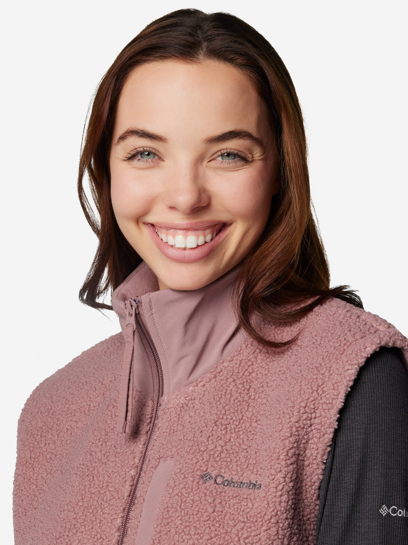 фото Жилет флисовый женский columbia boundless trek vest, розовый