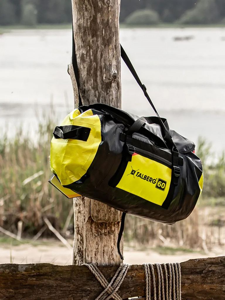 Гермосумка ACTIVE DRY BAG 60, черный/желтый