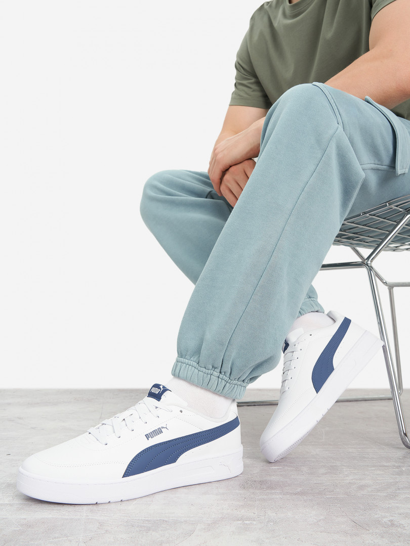 фото Кеды мужские puma court classic clean, белый