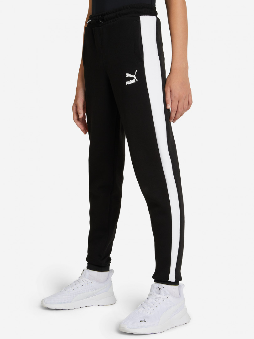 фото Брюки для мальчиков puma iconic t7 track, черный