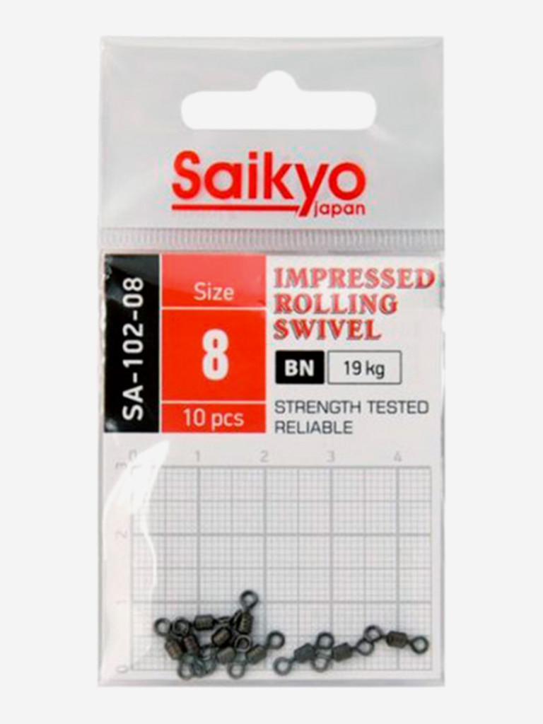 Вертлюг Saikyo SA-102-08 (2 упаковки по 10 штук)