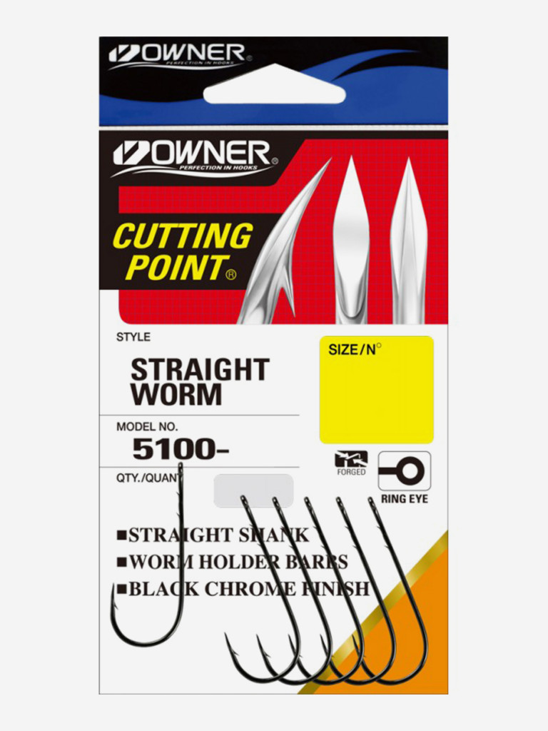 Крючок OWNER Straight Shank BC №5/0 5шт