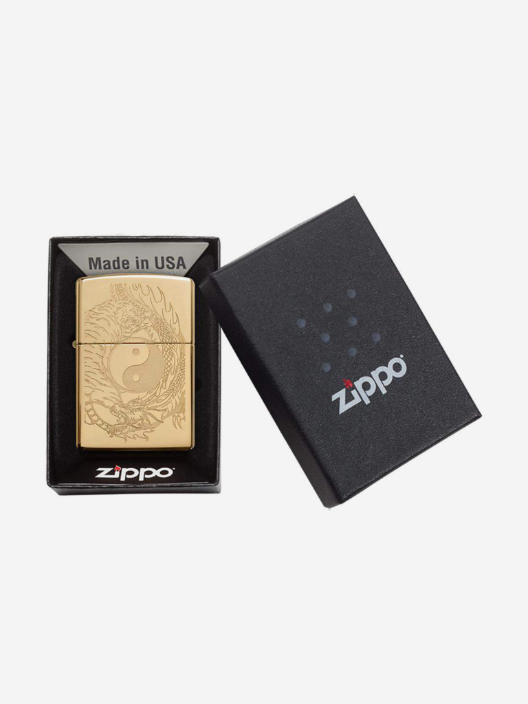 Зажигалка бензиновая ZIPPO 49024 Tiger and Dragon