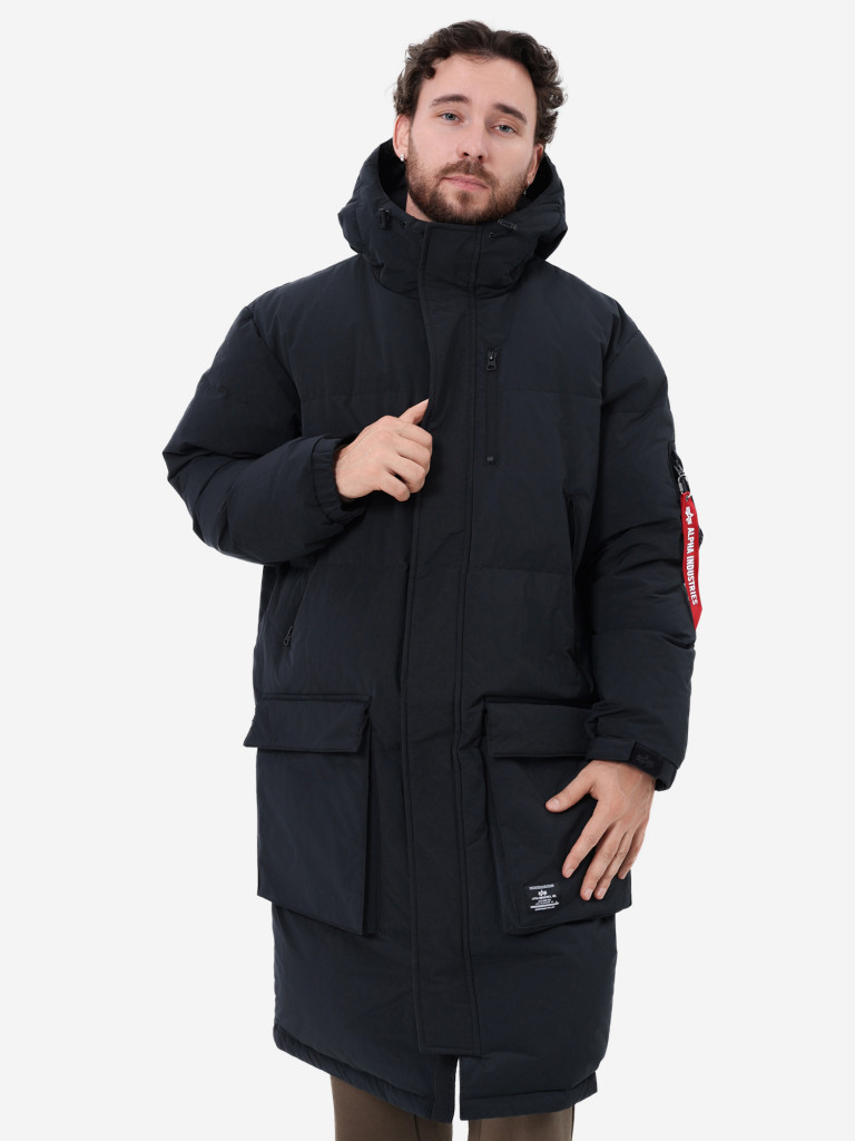 Пуховик длинный зимний мужской Long Puffer Parka Alpha Industries