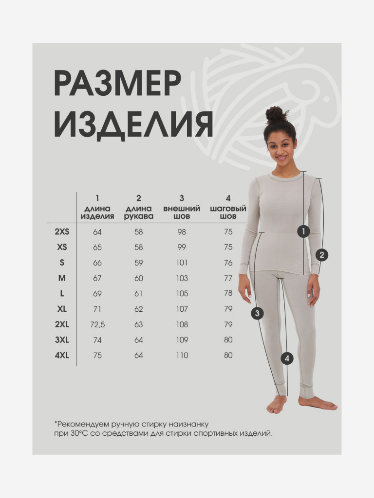 Термобелье женское Dr.wool Merino