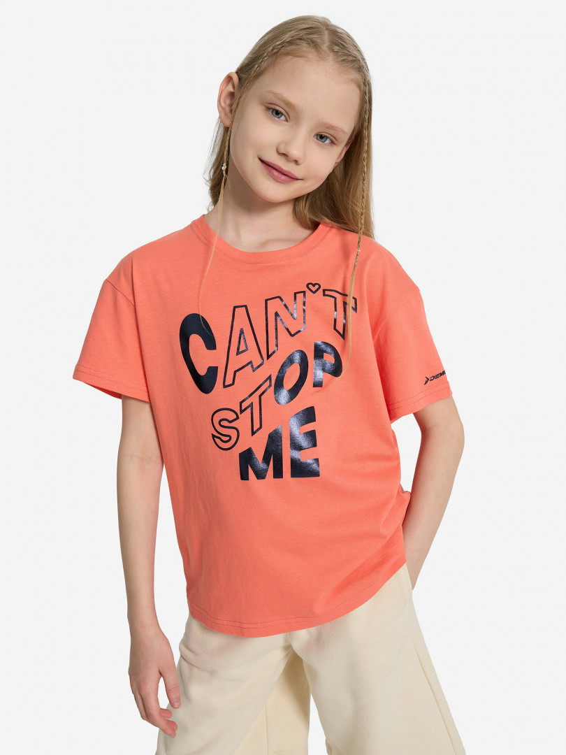 Футболка для девочек Demix Оранжевый 399₽