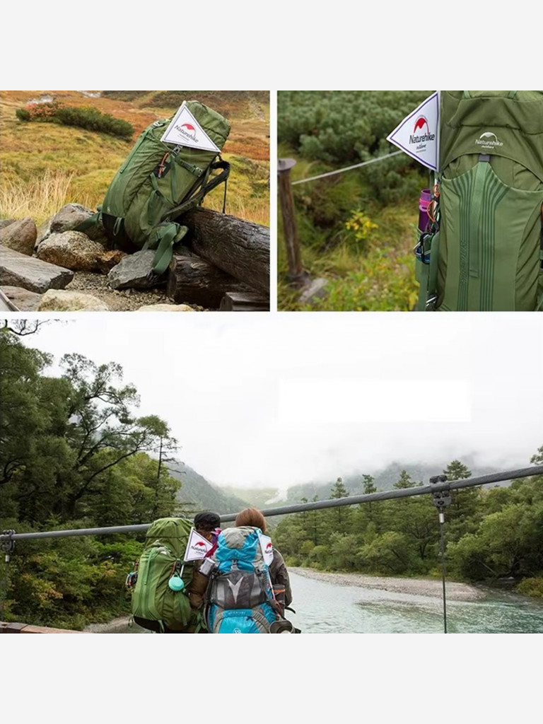 Рюкзак Naturehike Hiking 55L, туристический, зеленый