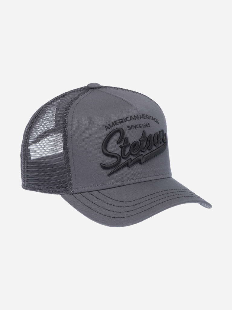 Бейсболка с сеточкой STETSON 7751171K TRUCKER CAP AMERICAN HERITAGE CLASSIC (серый)