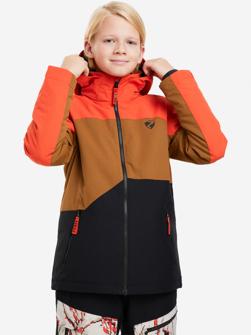 фото Куртка утепленная для мальчиков ziener anderl, оранжевый