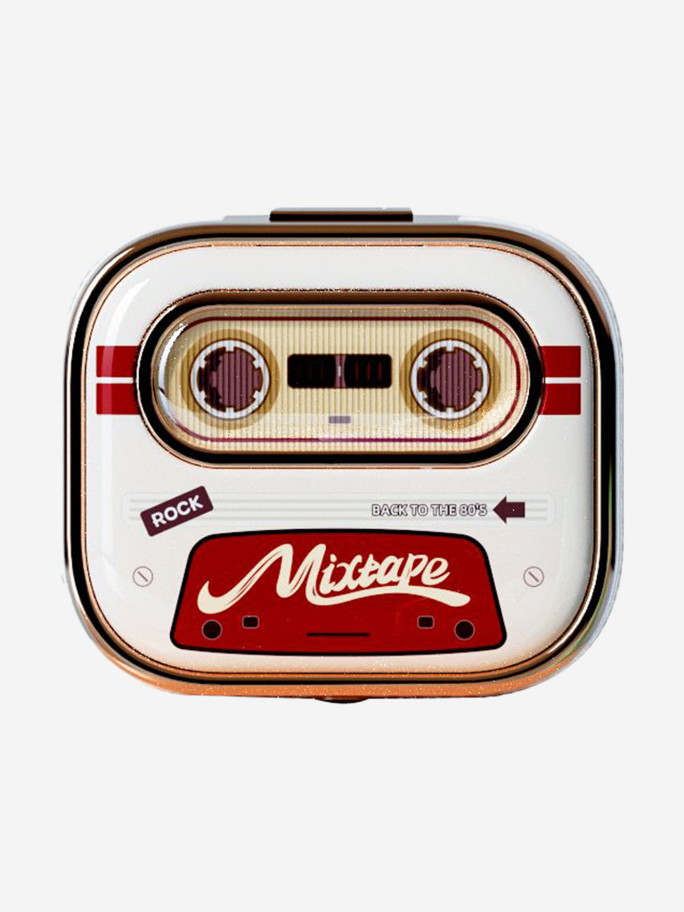 Беспроводные наушники Rock Retro Style TWS Earphone Retro Mix Tape бежевый