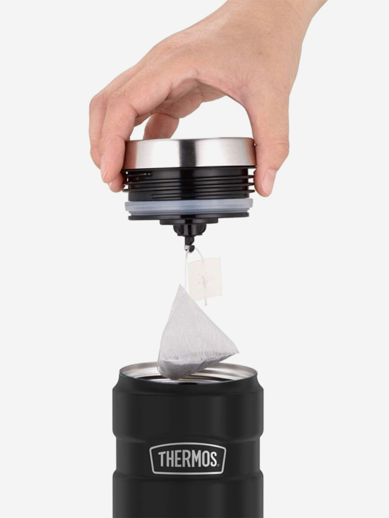 Термокружка для кофе 470 мл THERMOS KING-1005 чёрная