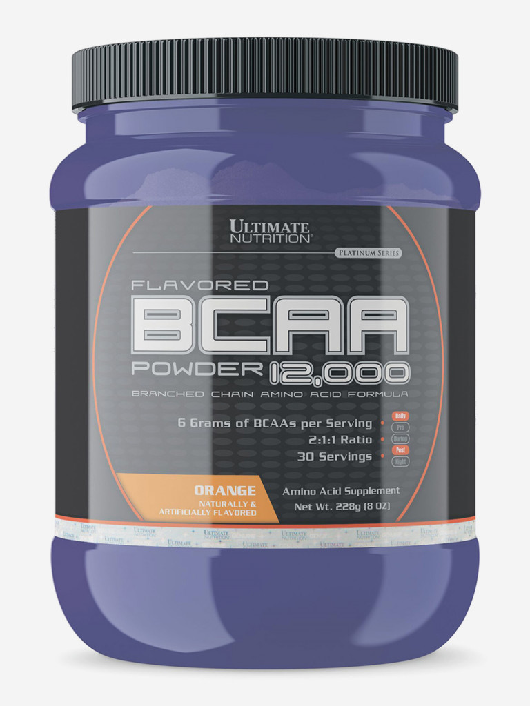 Аминокислоты Ultimate Nutrition BCAA 12000, 228 г, Апельсин