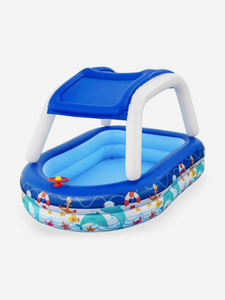 Детский надувной бассейн Bestway 54370 "Морской капитан" (213х155х132см) 3+