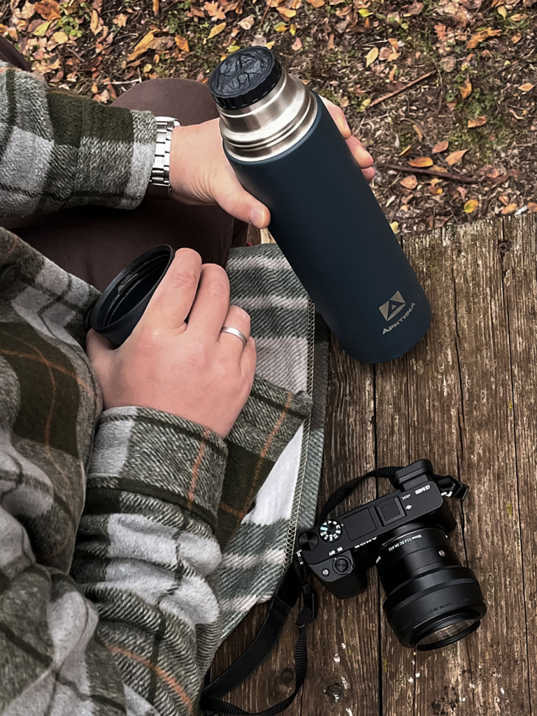 Термос вакуумный Арктика 1 л, индиго