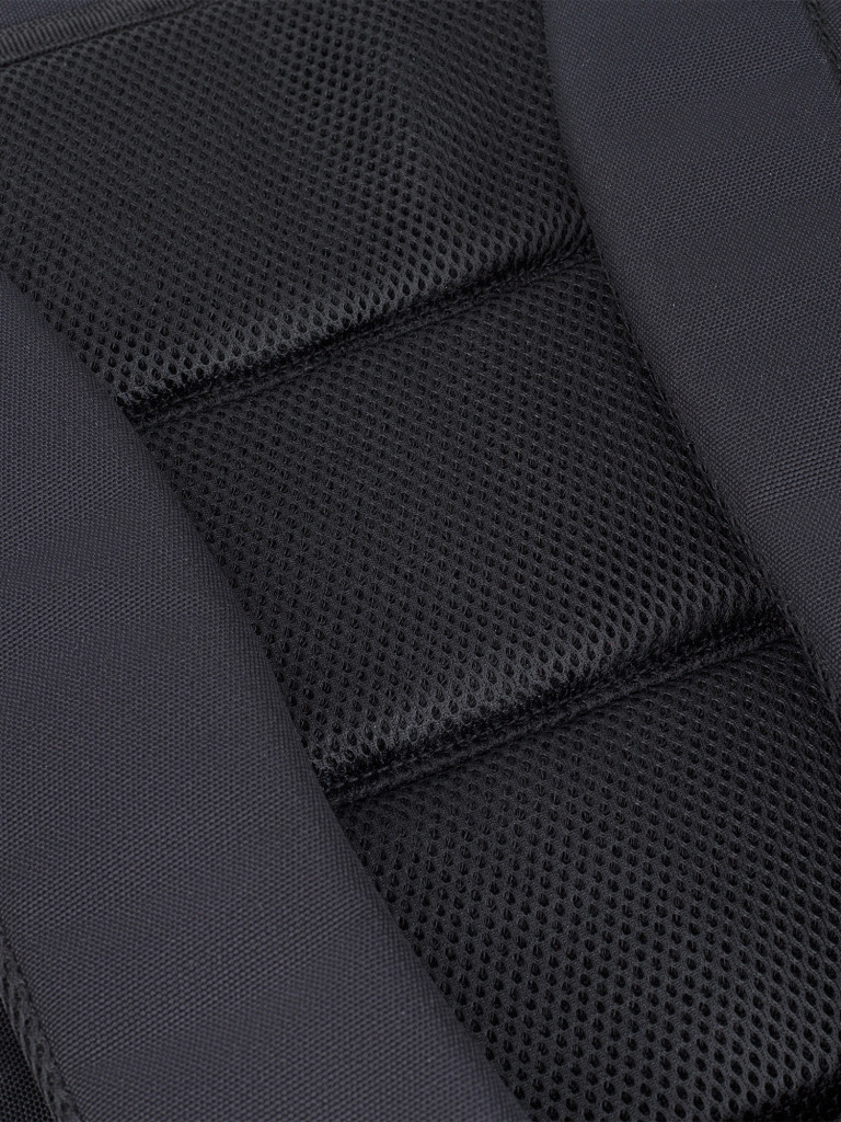 Рюкзак TORBER CLASS X, черный с зеленой вставкой, 45 x 32 x 16 см +Мешок для сменной обуви в подарок