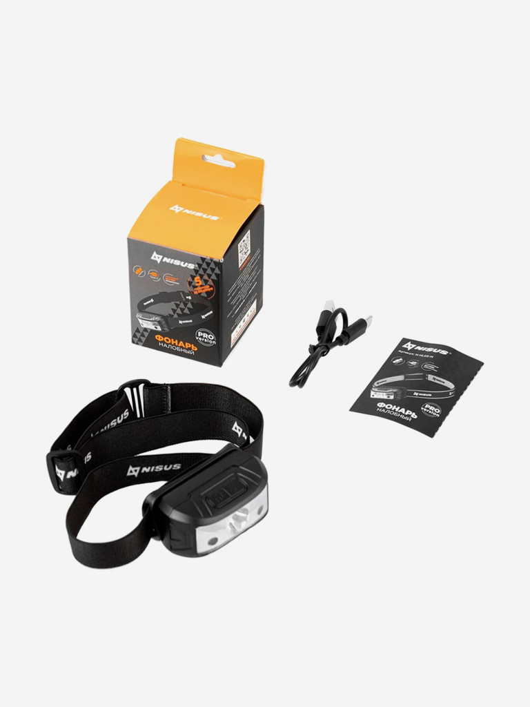 Фонарь налобный Nisus Pro (N-HL05-M)