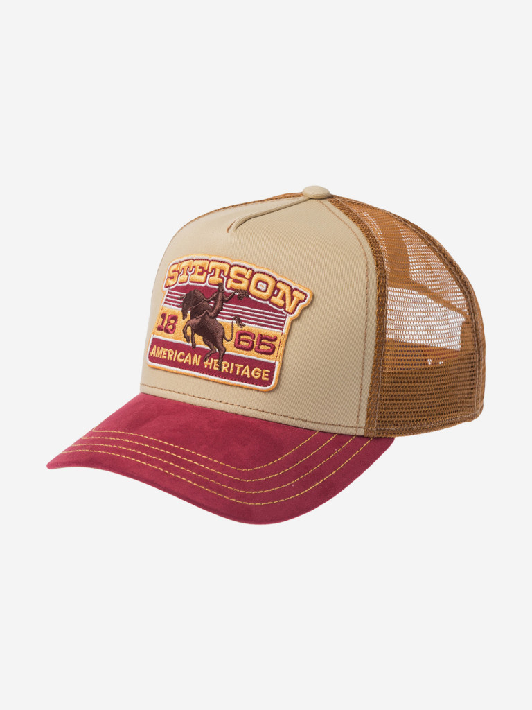 Бейсболка с сеточкой STETSON 7741104 TRUCKER CAP RODEO (бежевый)