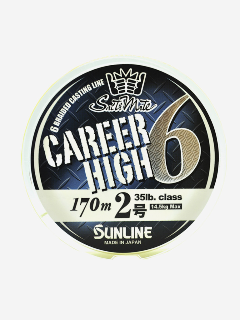 Плетёный шнур Sunline CAREER HIGH 6 HG #2.0/35lb 170m Yellow