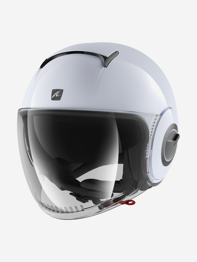 Мотошлем открытый SHARK NANO BLANK White/Silver Glossy