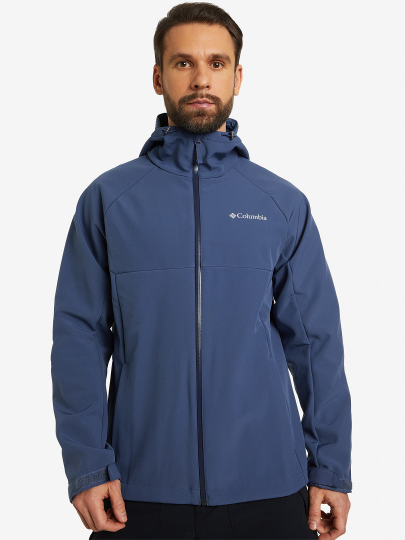 фото Куртка софтшелл мужская columbia baltic point ii jacket, синий