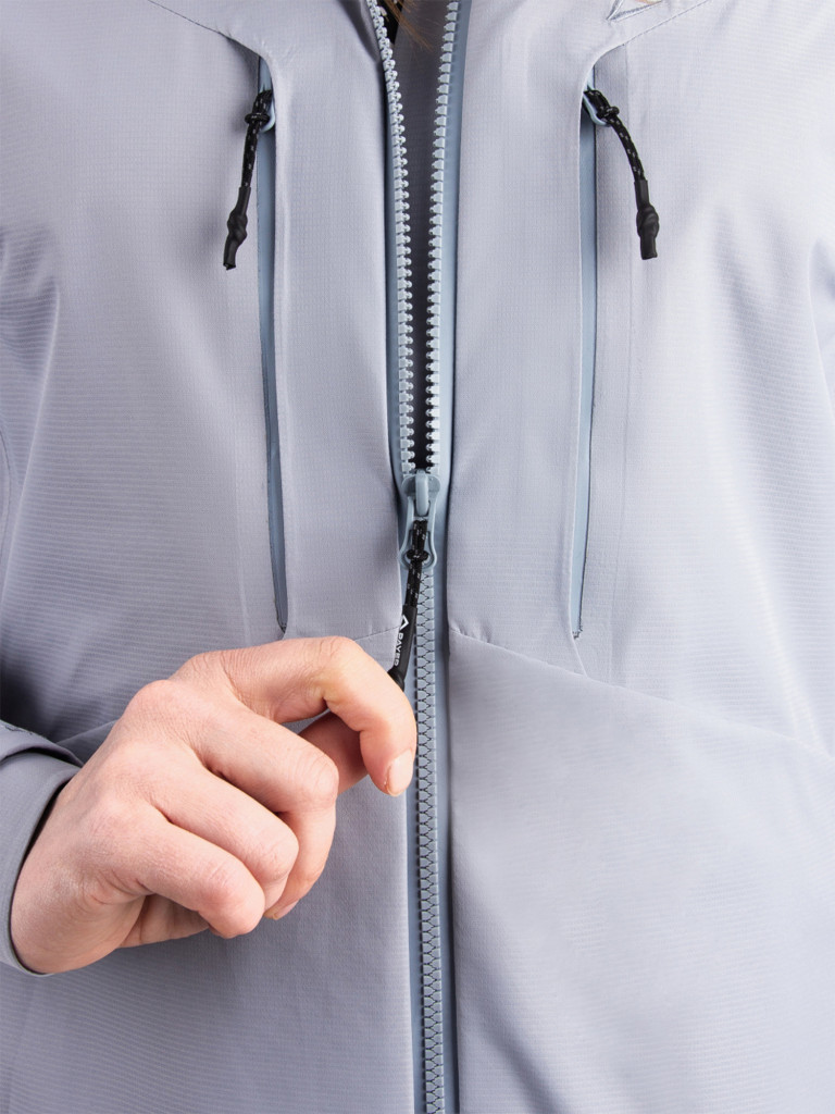 Куртка женская мембранная для рыбалки PAYER, Мира, светлый графит