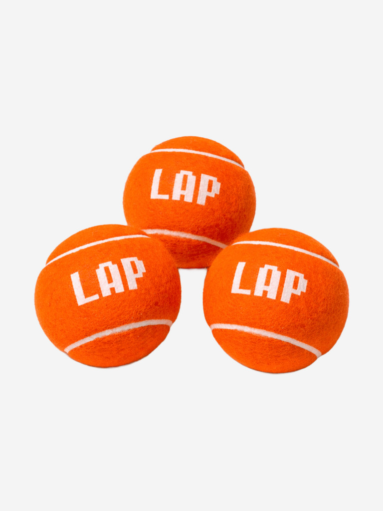 Мяч для игры в лапту оранжевый LAP 3 шт