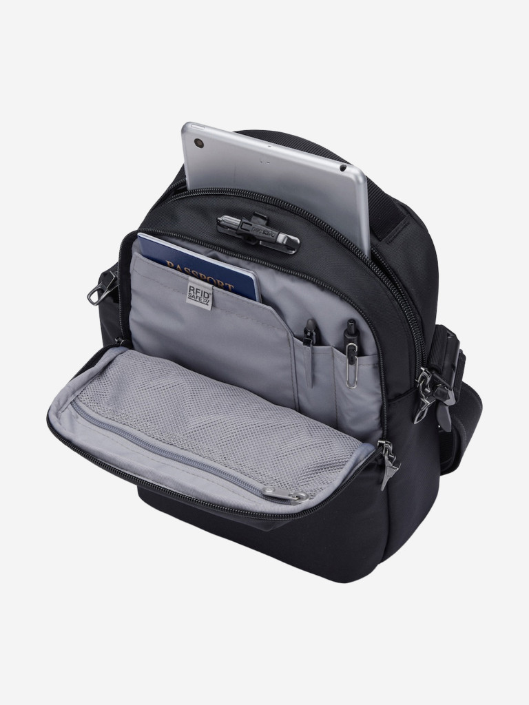 Сумка антивор Pacsafe V Tour Crossbody, Jet Black, 7 л.