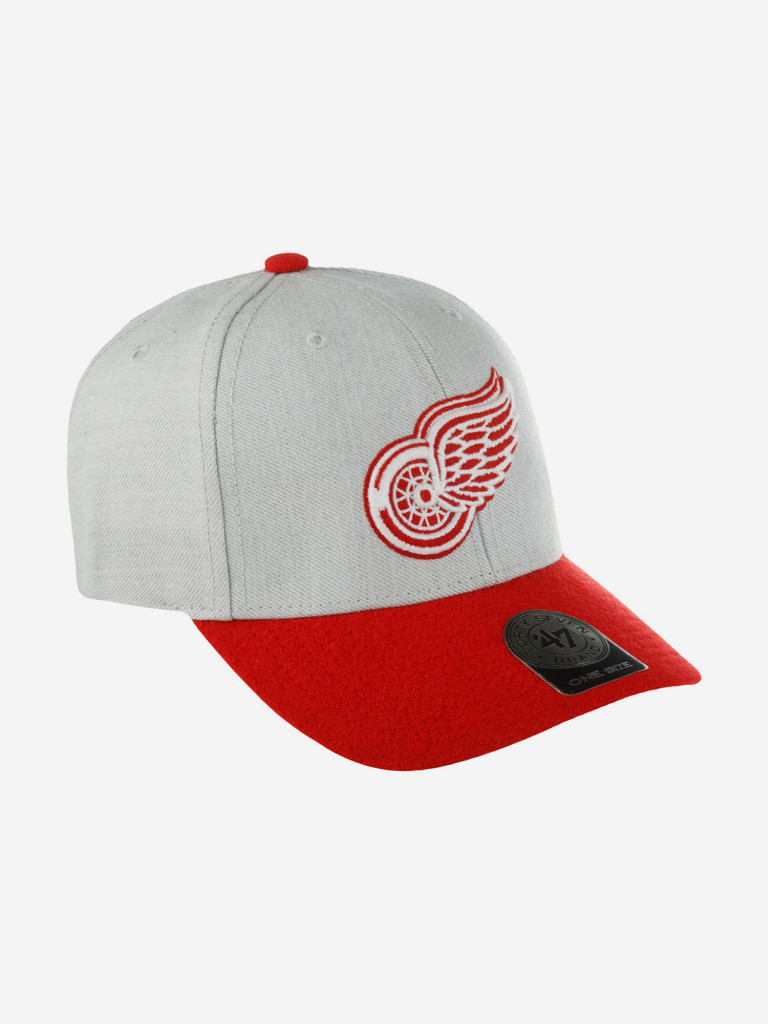 Бейсболка 47 BRAND H-MUNSN05WHS-GY Detroit Red Wings NHL (серый)
