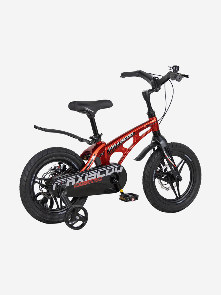 Велосипед детский Maxiscoo COSMIC Deluxe Plus 14'' красный глянцевый, 2026