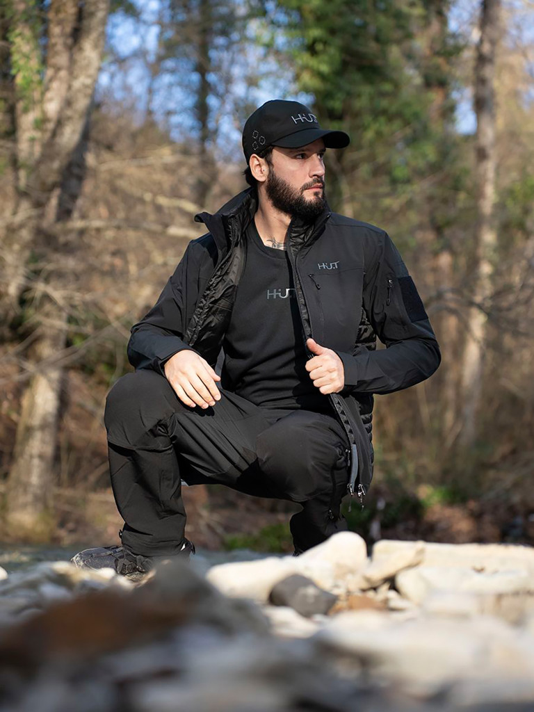 Куртка мужская HUT ADVENTURE для охоты, черная