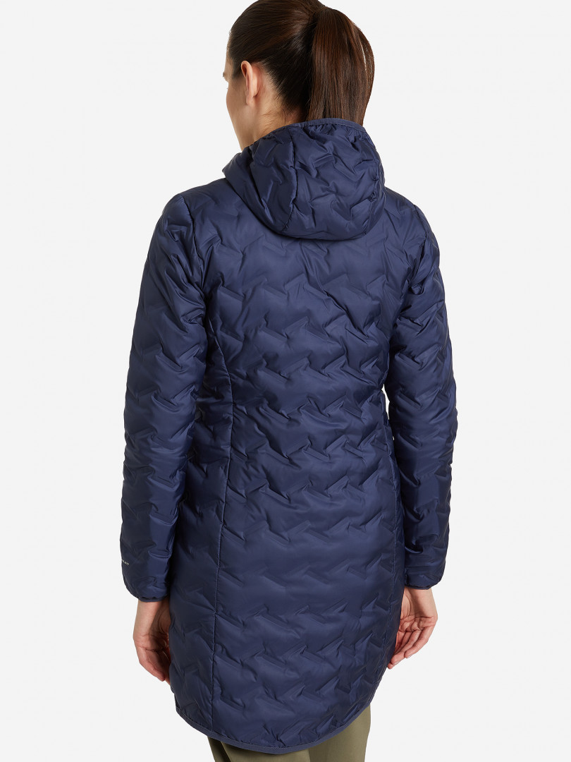 фото Пуховик женский columbia delta ridge long down jacket, синий