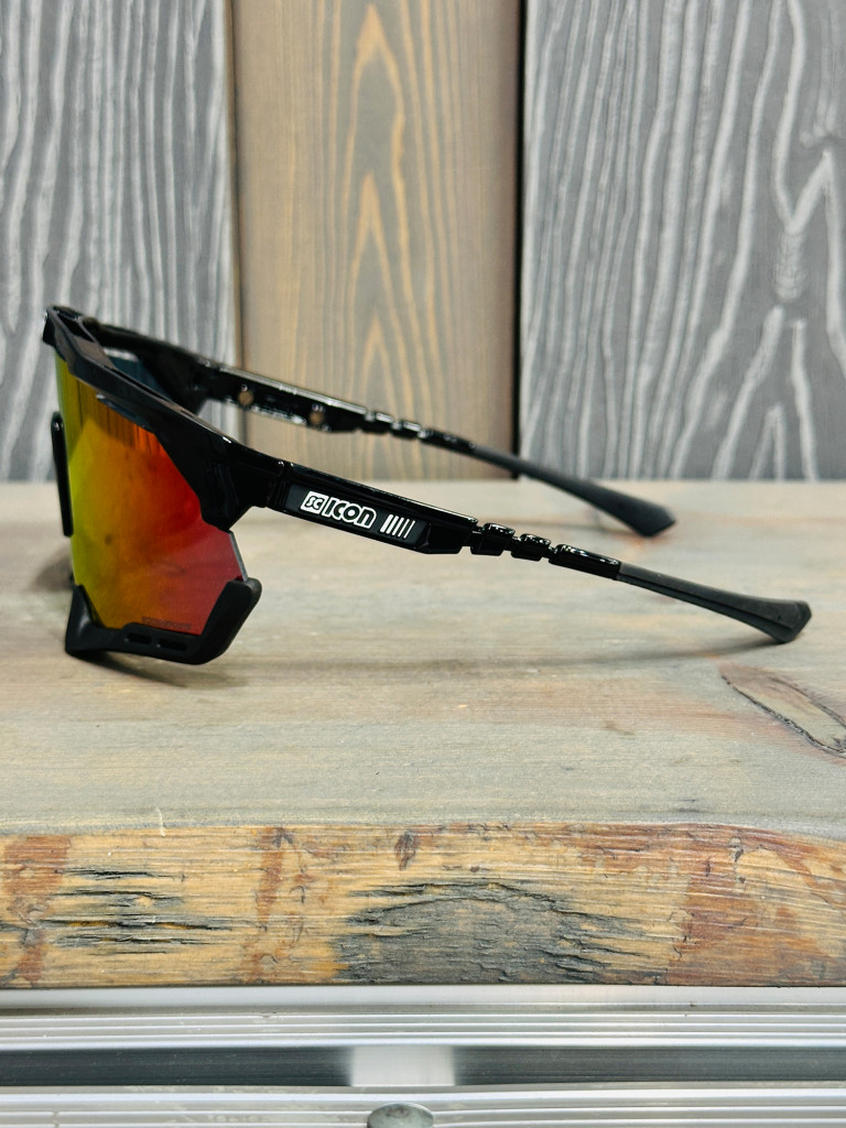 Очки спортивные Scicon AeroShade XL оправа Black Gloss линза SCNPP Multimirror Red