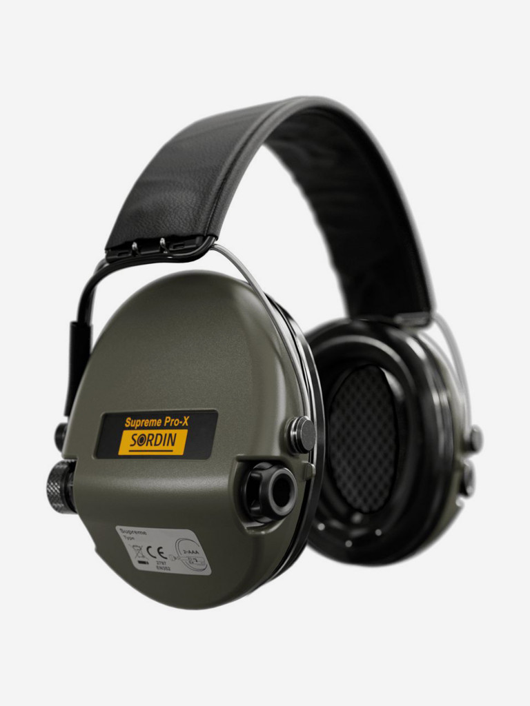 Активные наушники для стрельбы Sordin MSA Supreme Pro-X, SNR25dB, NRR18dB, влагозащита, зеленый