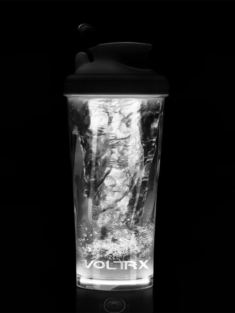 VOLTRX, VortexBoost Electric Shaker Bottle, Электрический спортивный шейкер, черный, 700 мл (24 унций)