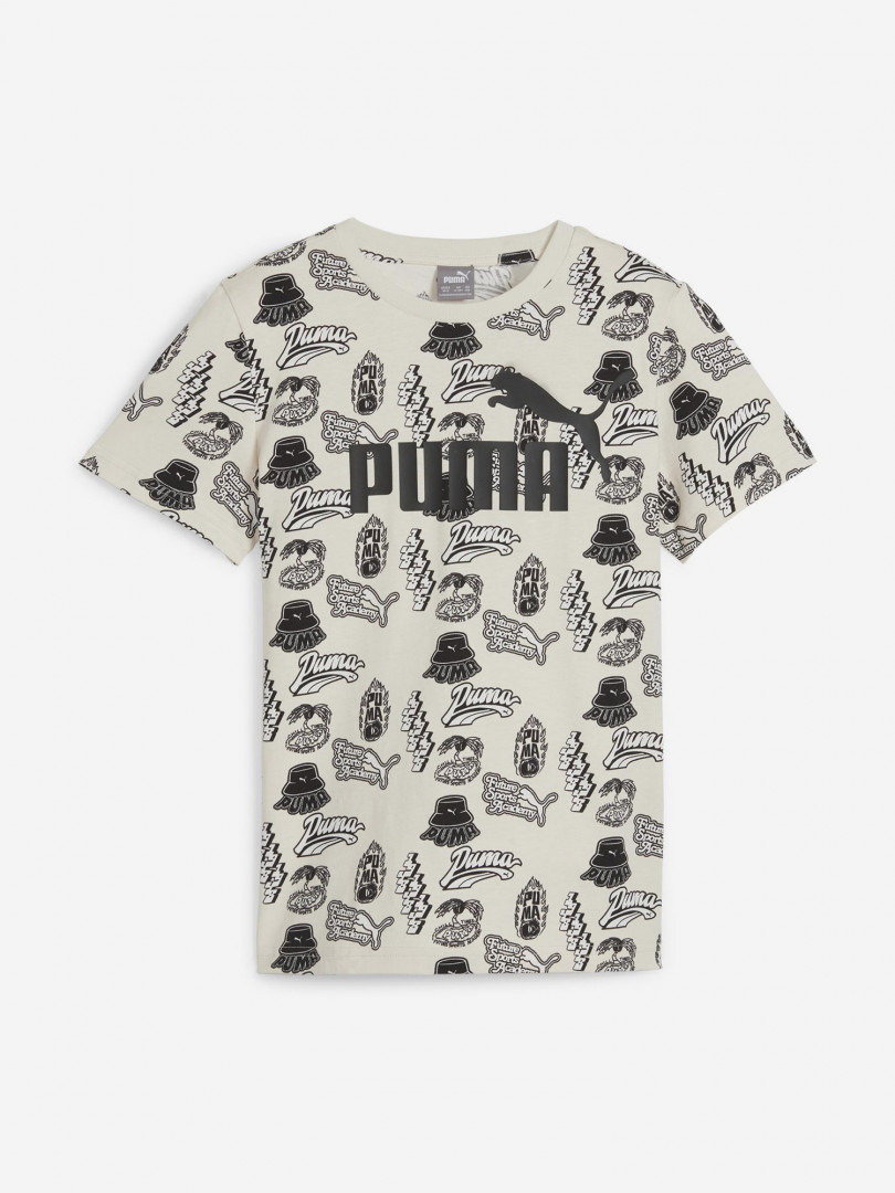 фото Футболка для мальчиков puma ess+ mid 90s, бежевый