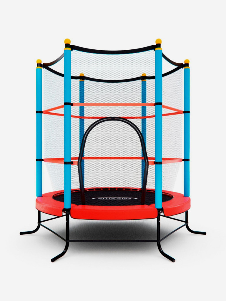 Батут детский DFC SMRKIDS 55" с сеткой, RED