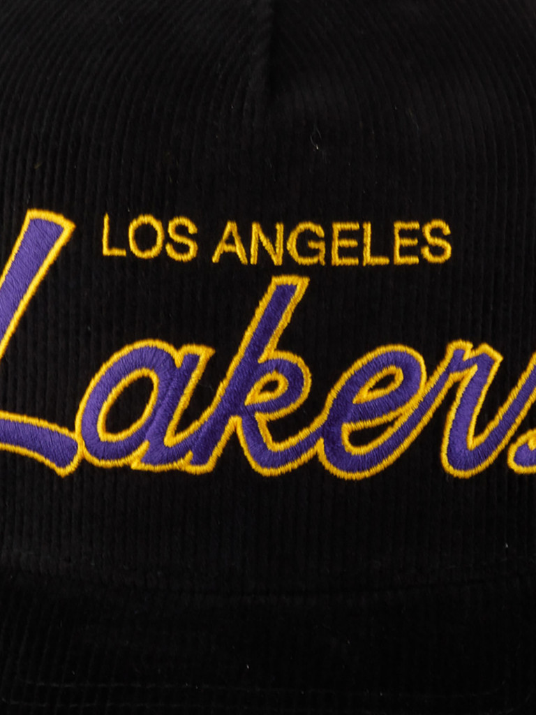 Бейсболка с сеточкой MITCHELL NESS HHSS6002-LALYYPPPBLCK Los Angeles Lakers NBA (черный)