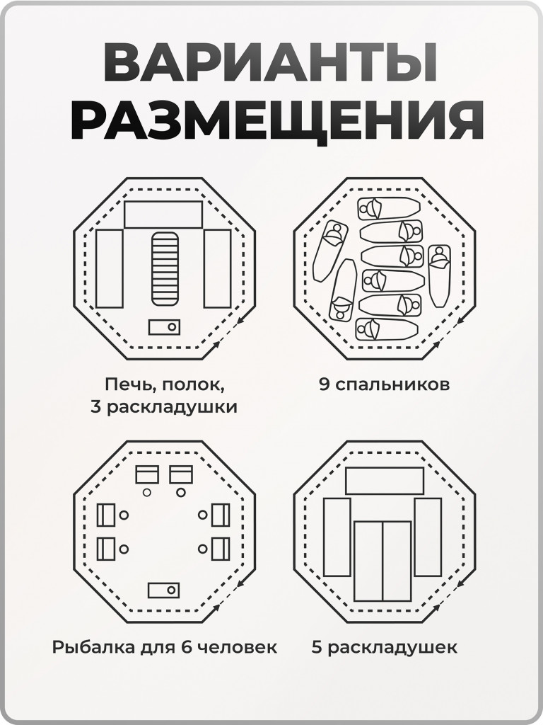 Палатка всесезонная МФП-4 Берег Хаки двухслойная