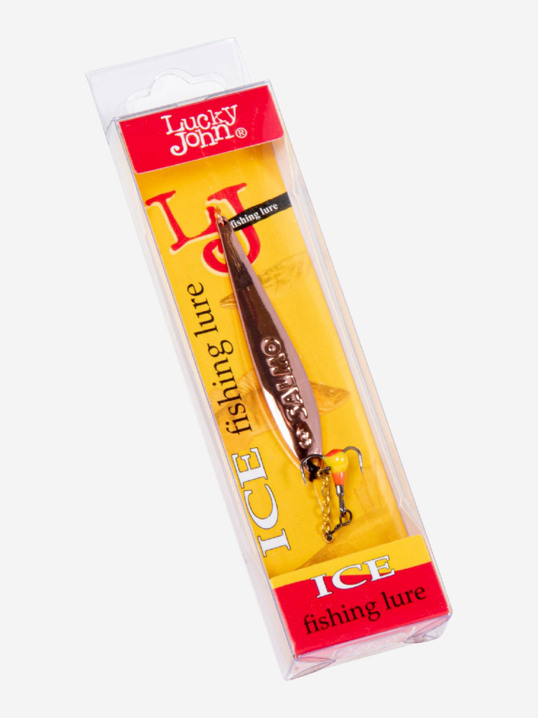 Блесна вертикальная зимняя Lucky John S-3-Z с цепочкой и тройником, вес 7 г