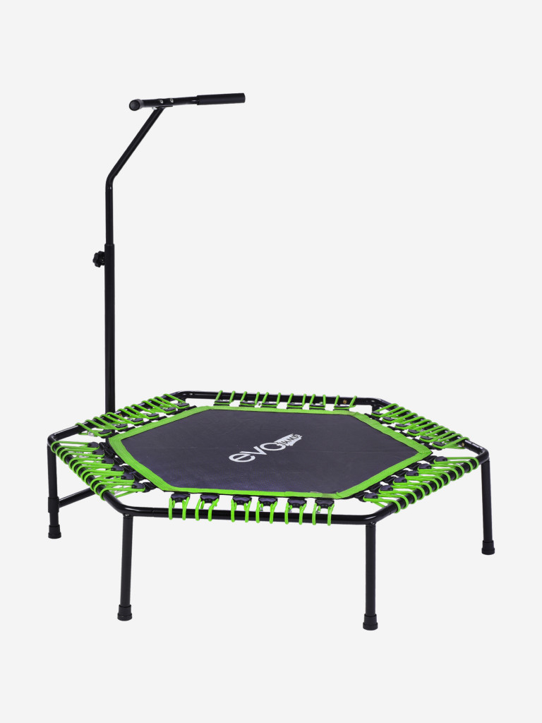 Батут спортивный для фитнеса и джампинга EVO JUMP PRO, зеленый