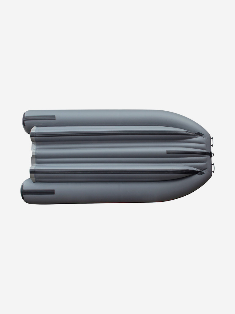 Лодка Reef Triton (Риф Тритон) 425 S-Max с интегрированным фальшбортом, серо-красная