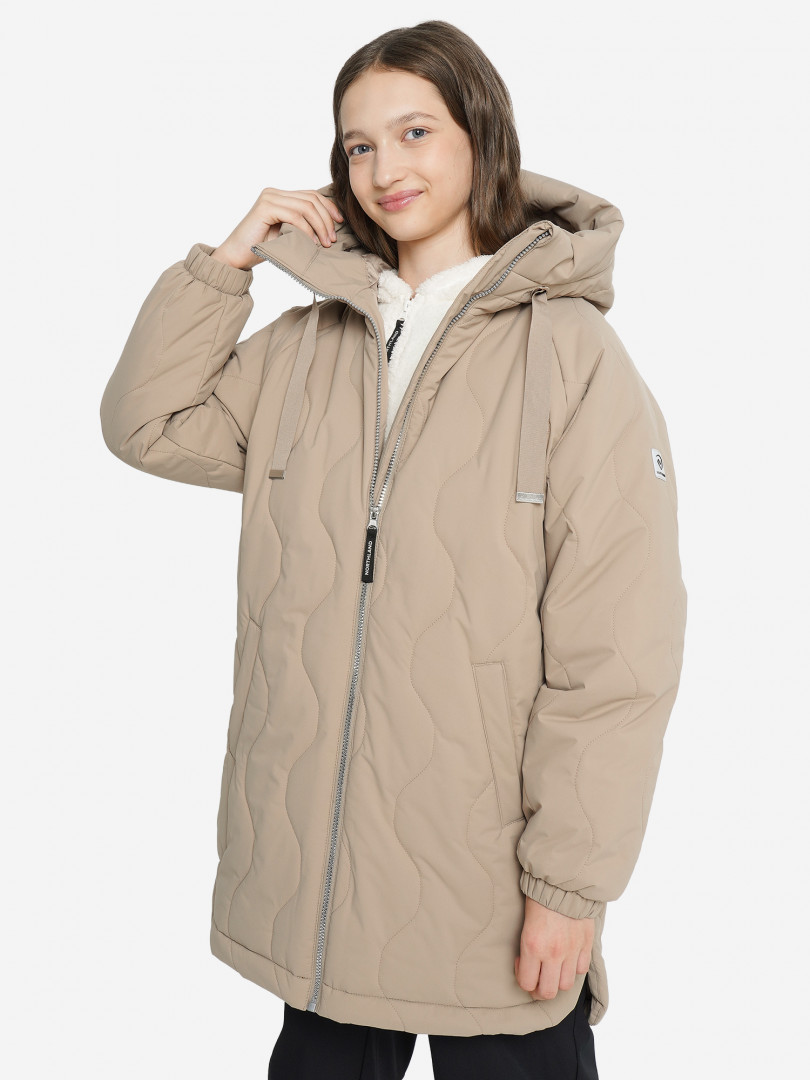 Куртка утепленная для девочек Northland Коричневый 5999₽