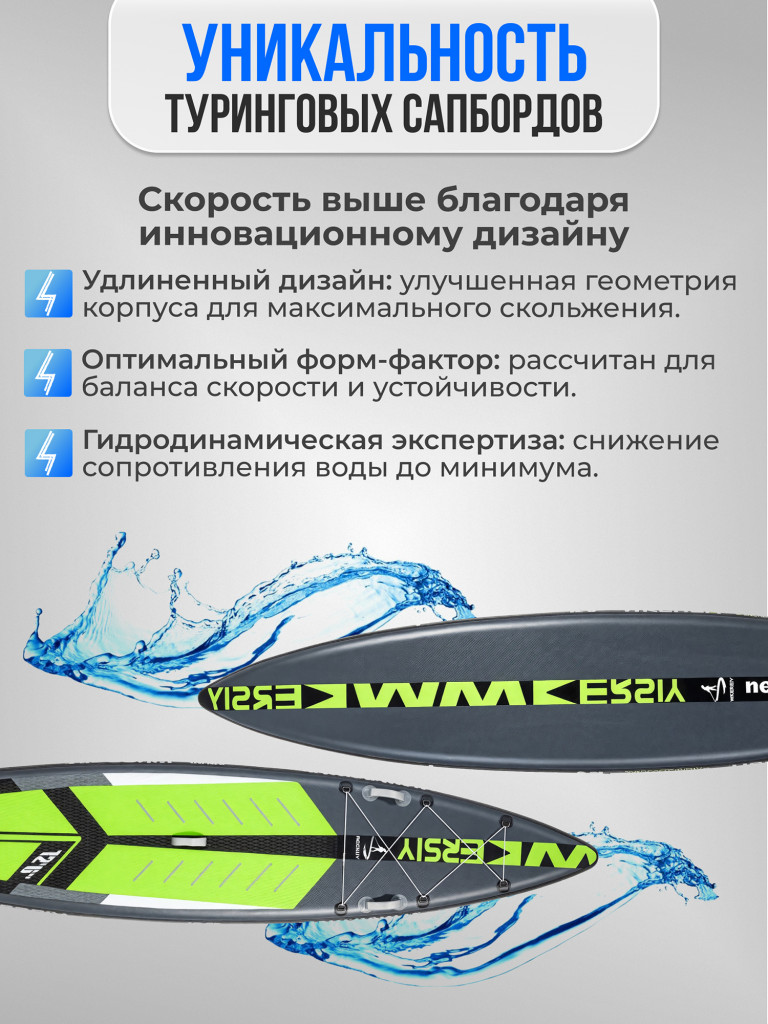 Доска для САП-серфинга Nonstopika Action T01, цвет зеленый (туринговый)