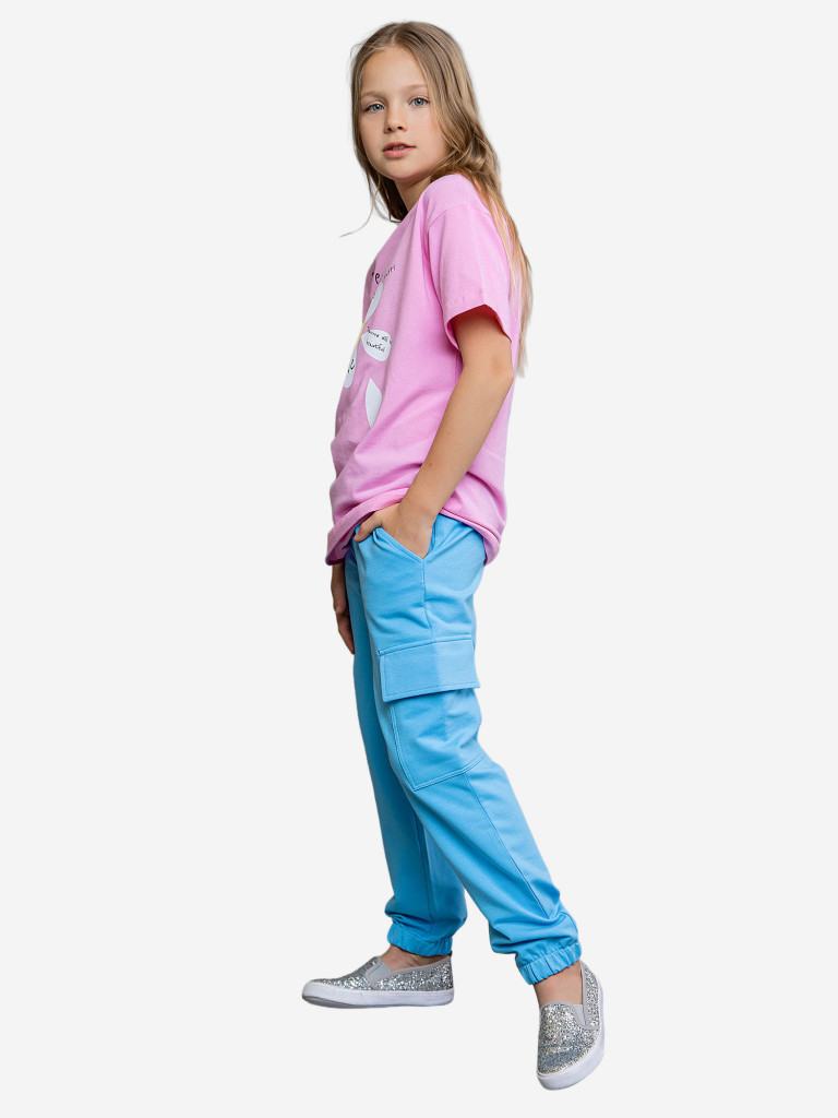 Брюки для девочки batik голубой