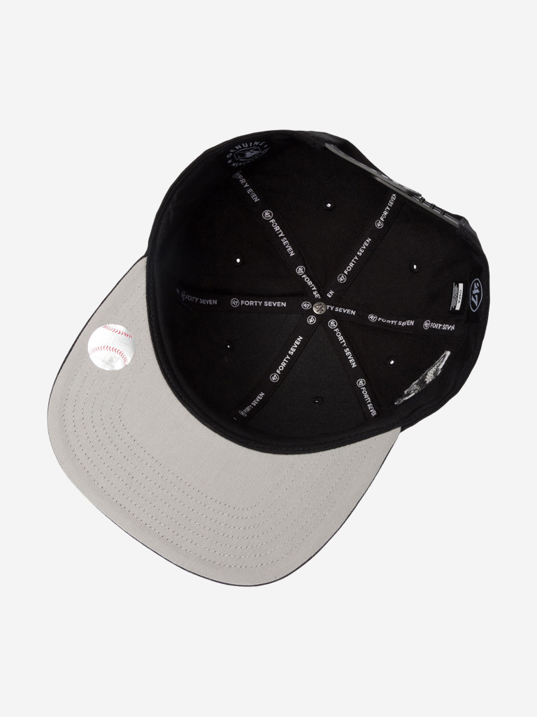 Бейсболка с прямым козырьком 47 BRAND B-SRS17WBP-BK New York Yankees MLB