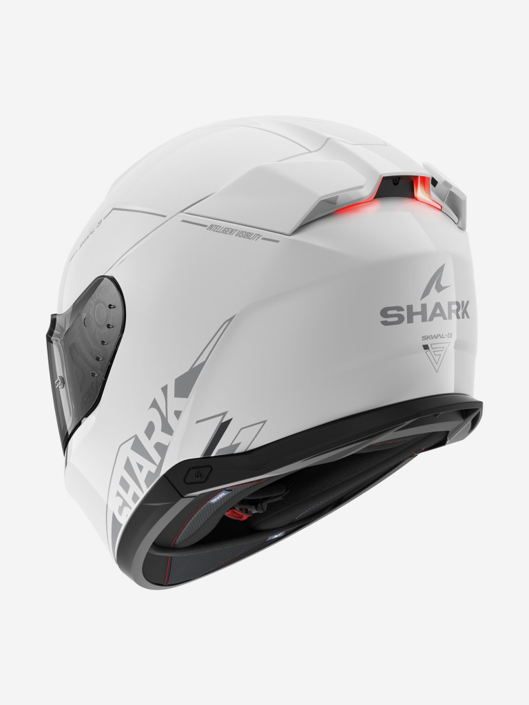 Мотошлем интеграл Shark SKWAL i3 BLANK SP White/Silver/Anthracite