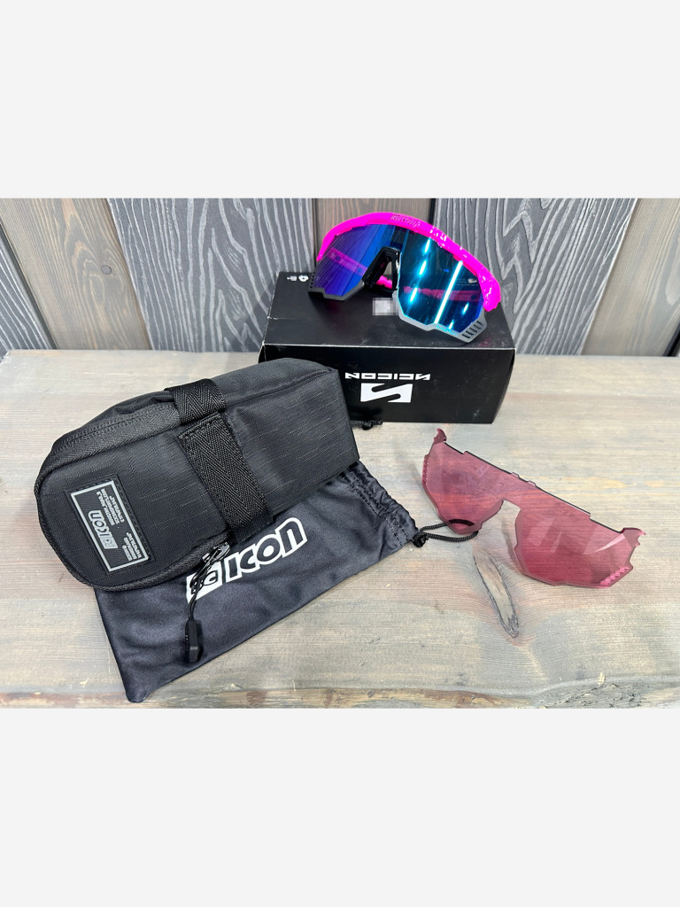 Очки спортивные Scicon AeroShade Kunken оправа Pink Fluo линза SCNPP Multimirror Blue + Pink