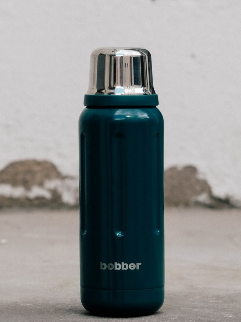 Термос вакуумный для напитков BOBBER Flask 770 мл пробка с каналами для налива, тепло до 36 часов, темно-бирюзовый