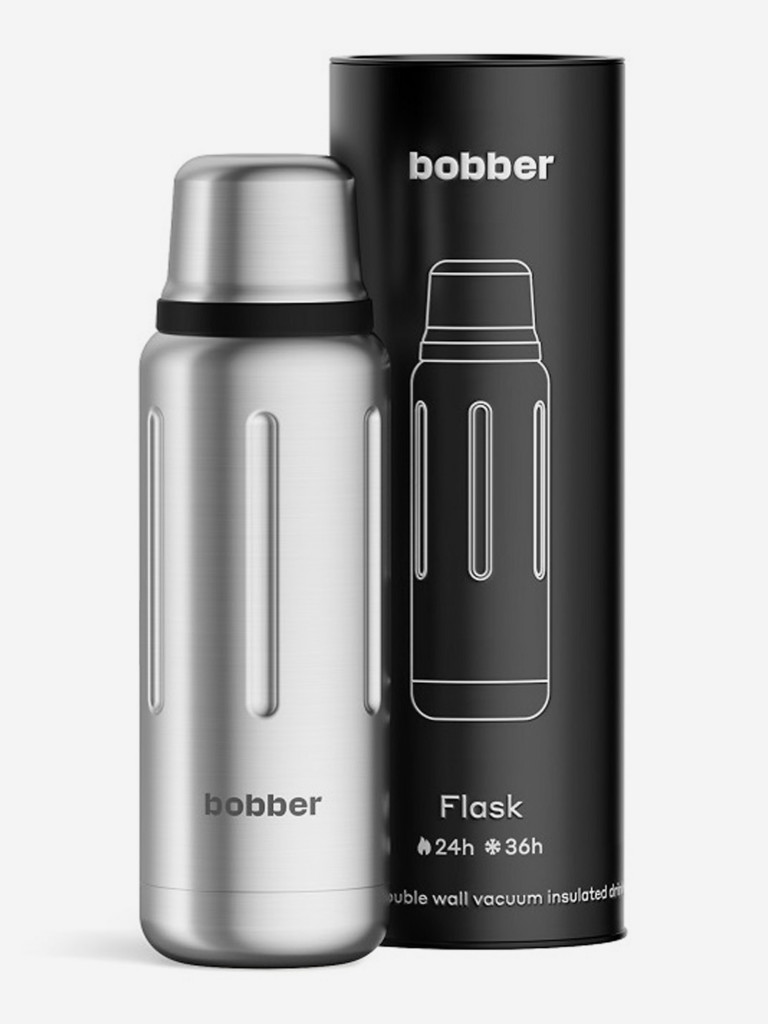 Термос вакуумный для напитков BOBBER Flask 470 мл, тепло до 24 часов, матовый